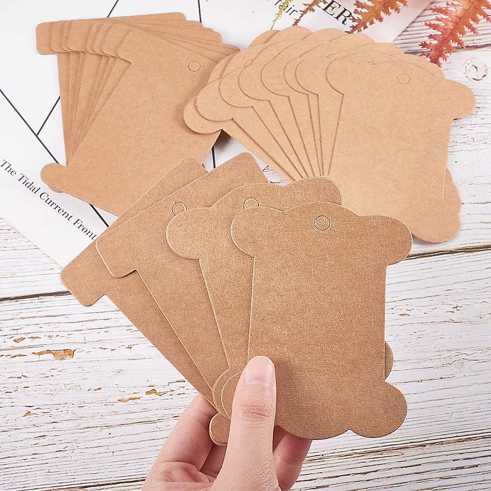 80pcs Flat Spool Bobbin Yarn Bobbin Kraft Spool Organizer Bobbins Card Thread Holder Craft Diy Sewing Storage For Cross Stitch Cotton Thread Craft Diy