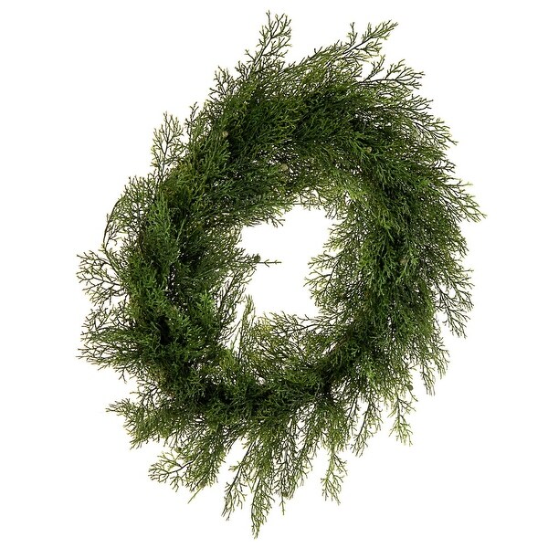 Vickerman 24 Artificial Cedar Wreath.