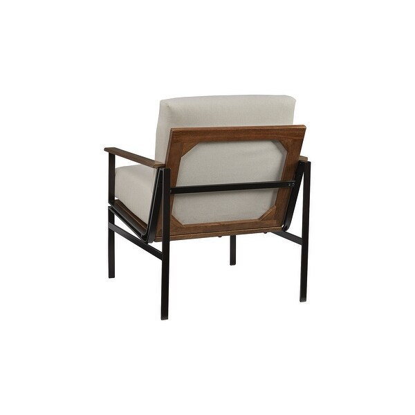 Tilden Ivory/Brown Accent Chair