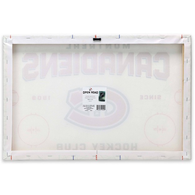 Nhl Montreal Canadians Rink Canvas