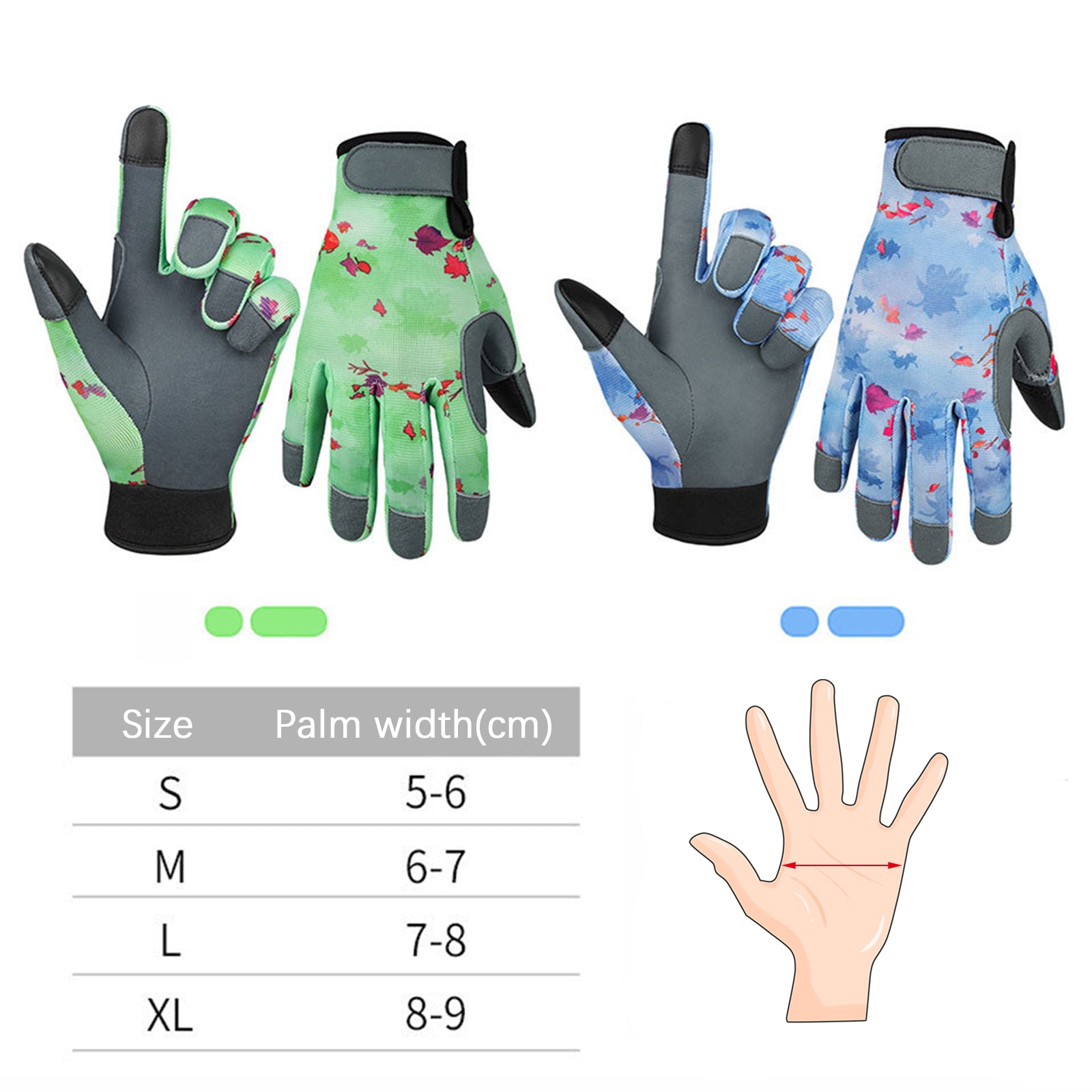 Famyfamy Garden Planting Tools Gardening And Other Small Things Durable Green Blue Grey Non-slip Sheepskin Fabric Work Gloves