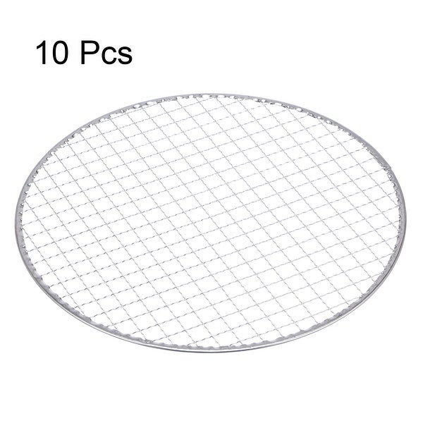 10pcs Round BBQ Grill Net 11