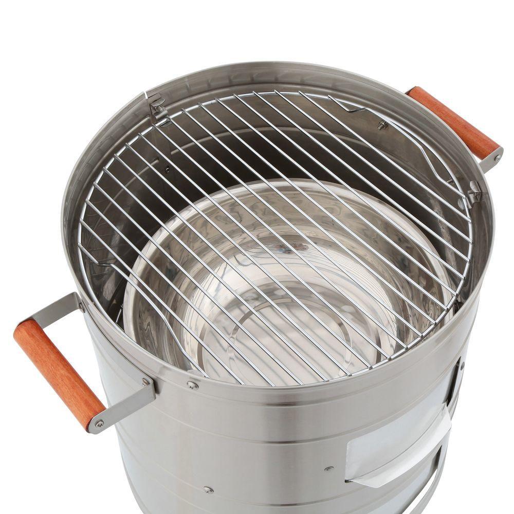 Americana Double Grid Electric Water Smoker in Stainless Steel