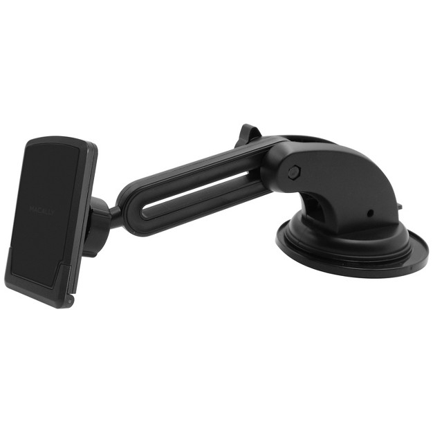 Macally Dashboard And Windshield Suction Cup Magnetic Phone Mount Holder With Extendable Arm