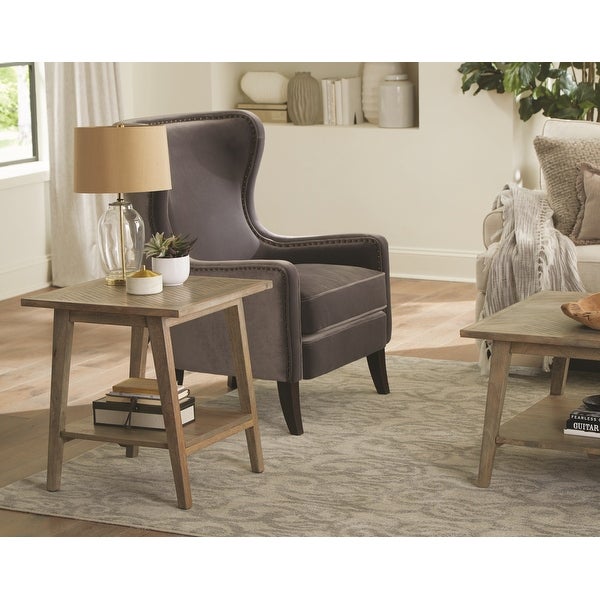 The Gray Barn Minett Solid Mango End Table