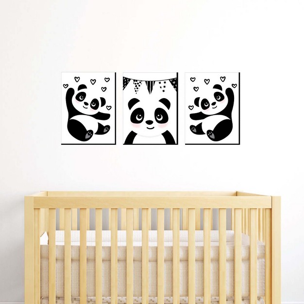 Big Dot Of Happiness Party Like A Panda Bear Nursery Wall Art Kids Room Decor And Panda Home Decor Gift Ideas 7 5 X 10 Inches Set Of 3 Prints