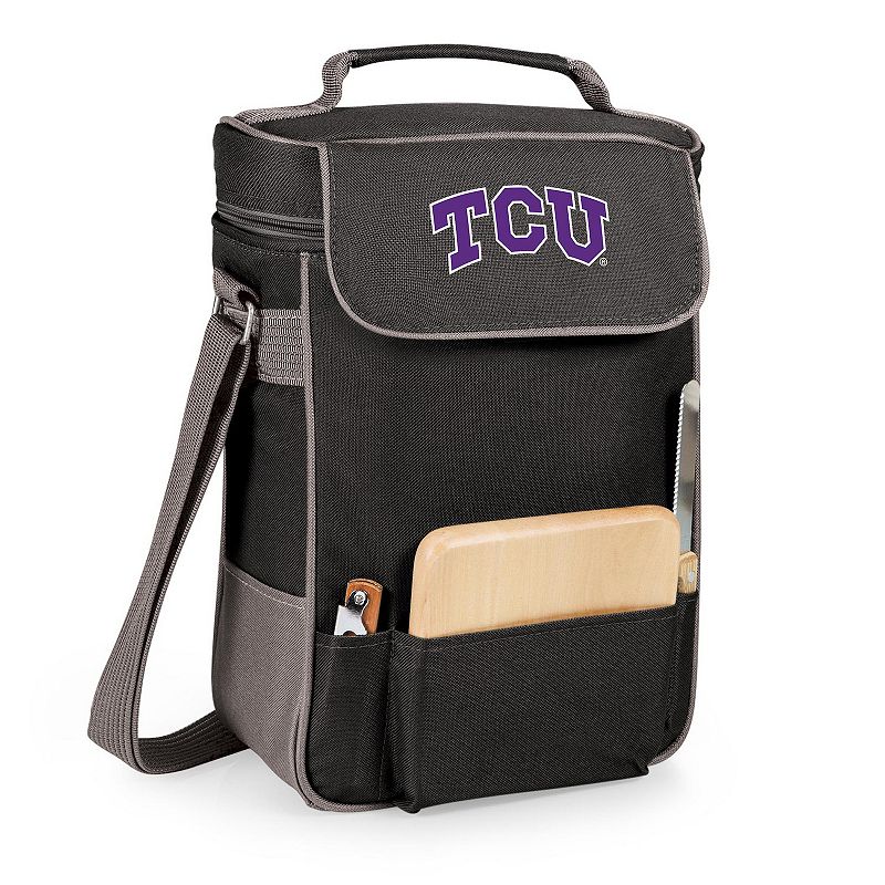 Picnic Time TCU Horned Frogs Duet Wine and Cheese Tote