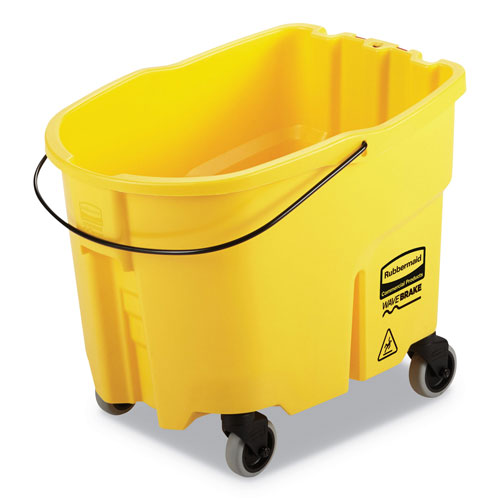 Rubbermaid WaveBrake 2.0 Bucket | 8.75 gal， Plastic， Yellow | RCPFG757088YEL