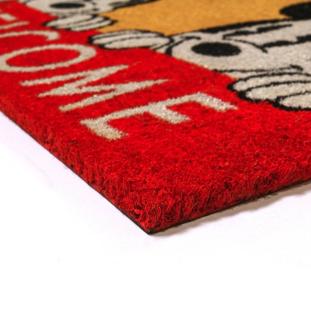 Mickey Mouse 2pk Hi And Welcome Coir Door Mats