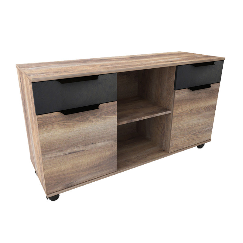 AFTAN Credenza 120cm - Warm Oak & Black