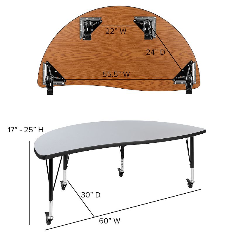 Flash Furniture Emmy Circle Kids Activity Table 2-piece Set