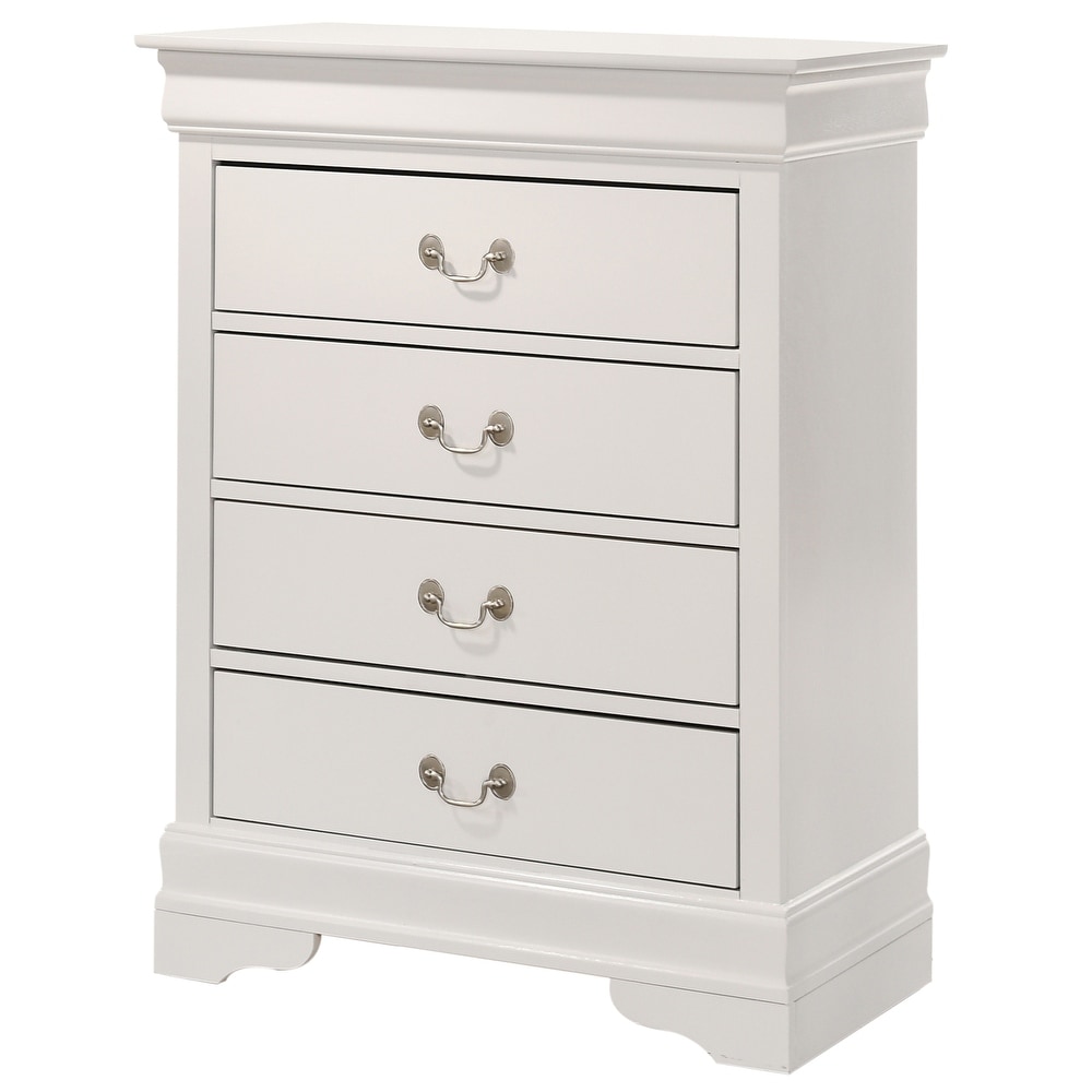 Louis Phillipe 4 Drawer Chest of Drawers (31 in L. X 16 in W. X 41 in H)