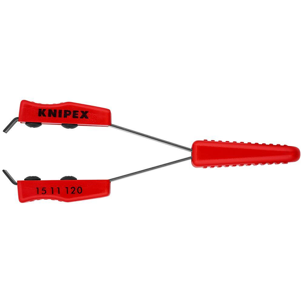 KNIPEX 4-12 in. Coated Wire Stripping Tweezers 15 11 120