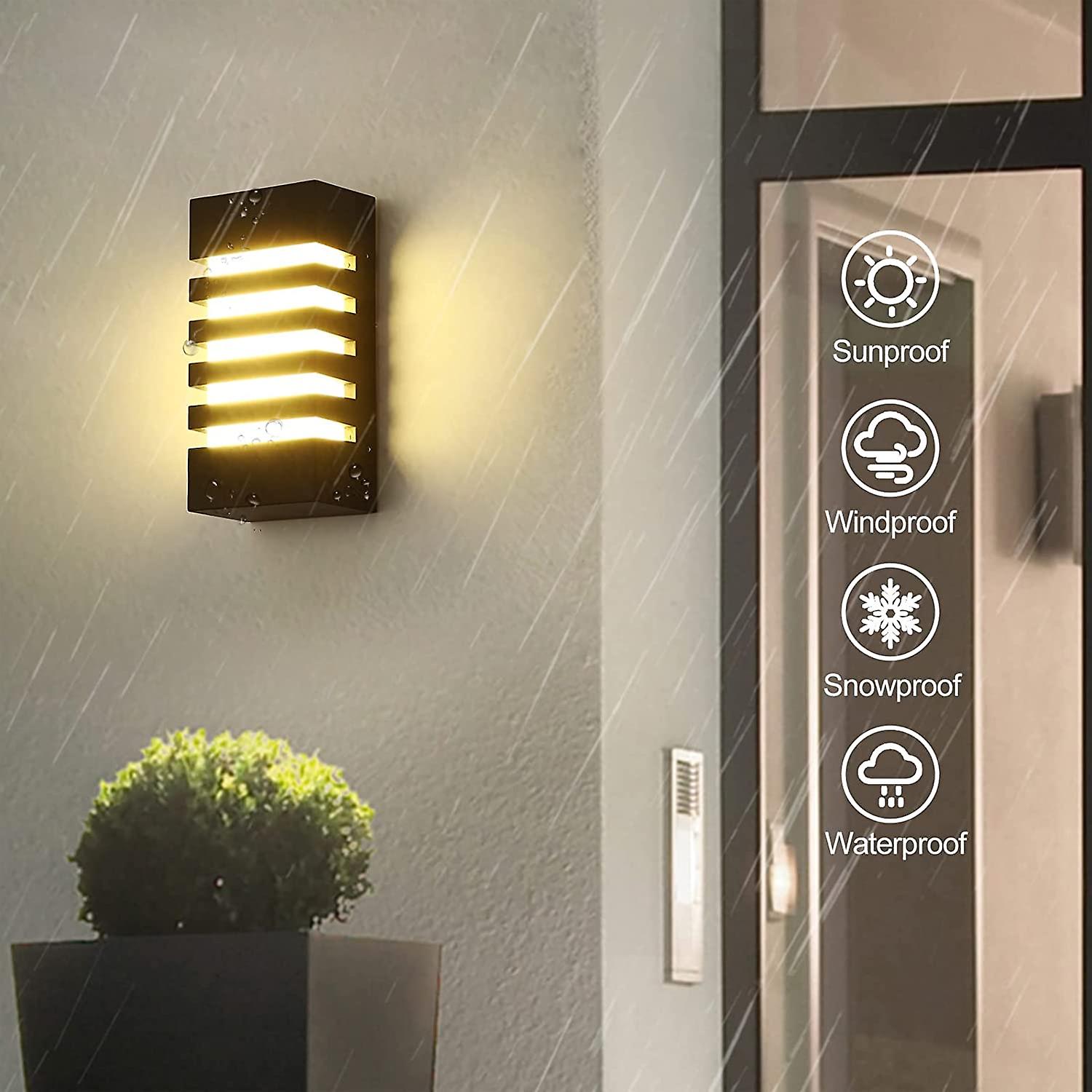 Outdoor Wall Lights18w Led Modern Indoor Wall Light Porch and Patio Wall Sconces Aluminum 3000k Suitable For Living Room，balcony，courtyard，staircase