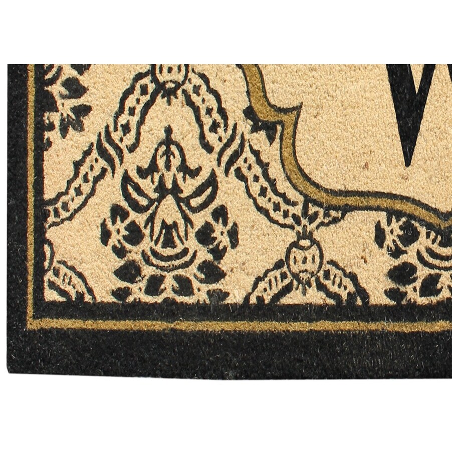 A1HC Uriel Bleached Coir Anti shred Monogrammed Doormat  30\