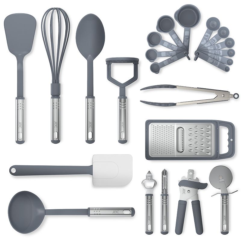 23 Nylon Kitchen Utensils and Stainless Steel Cooking Utensils Set - Lux Decor Collection