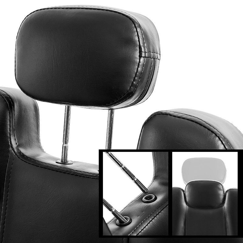 F.C Design Deluxe Reclining Barber Chair - Ideal Beauty Salon， Tattoo， Spa Equipment - Durable， Comfortable， and Stylish