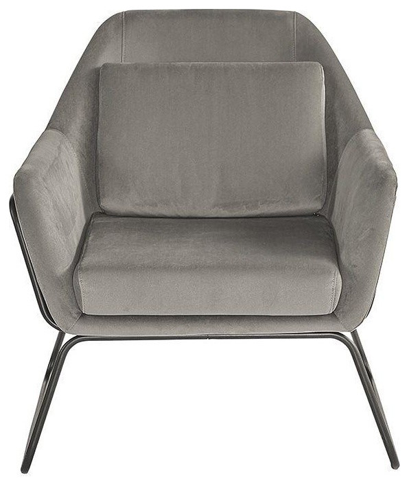 Joy  Armchair   Antonio Charcoal   Industrial   Armchairs And Accent Chairs   by Virgil Stanis Design  Houzz