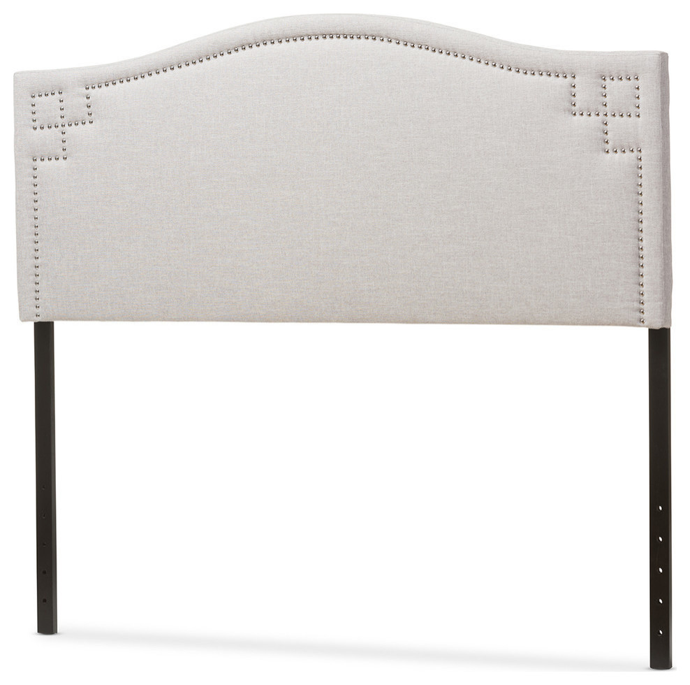 Aubrey Fabric Upholstered Headboard   Transitional   Headboards   by Baxton Studio  Houzz