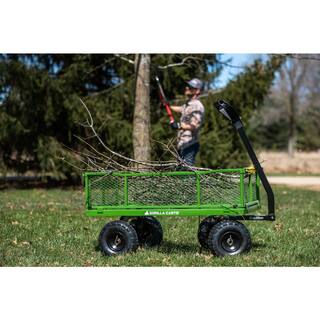 GORILLA CARTS 4 cu. ft. Metal Garden Utility Cart GCG-2140