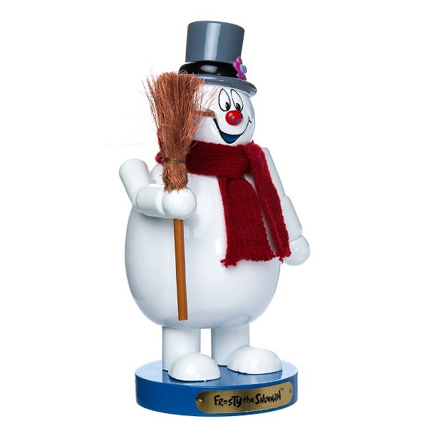 Kurt Adler 10 inch Wooden Frosty The Snowman Nutcracker