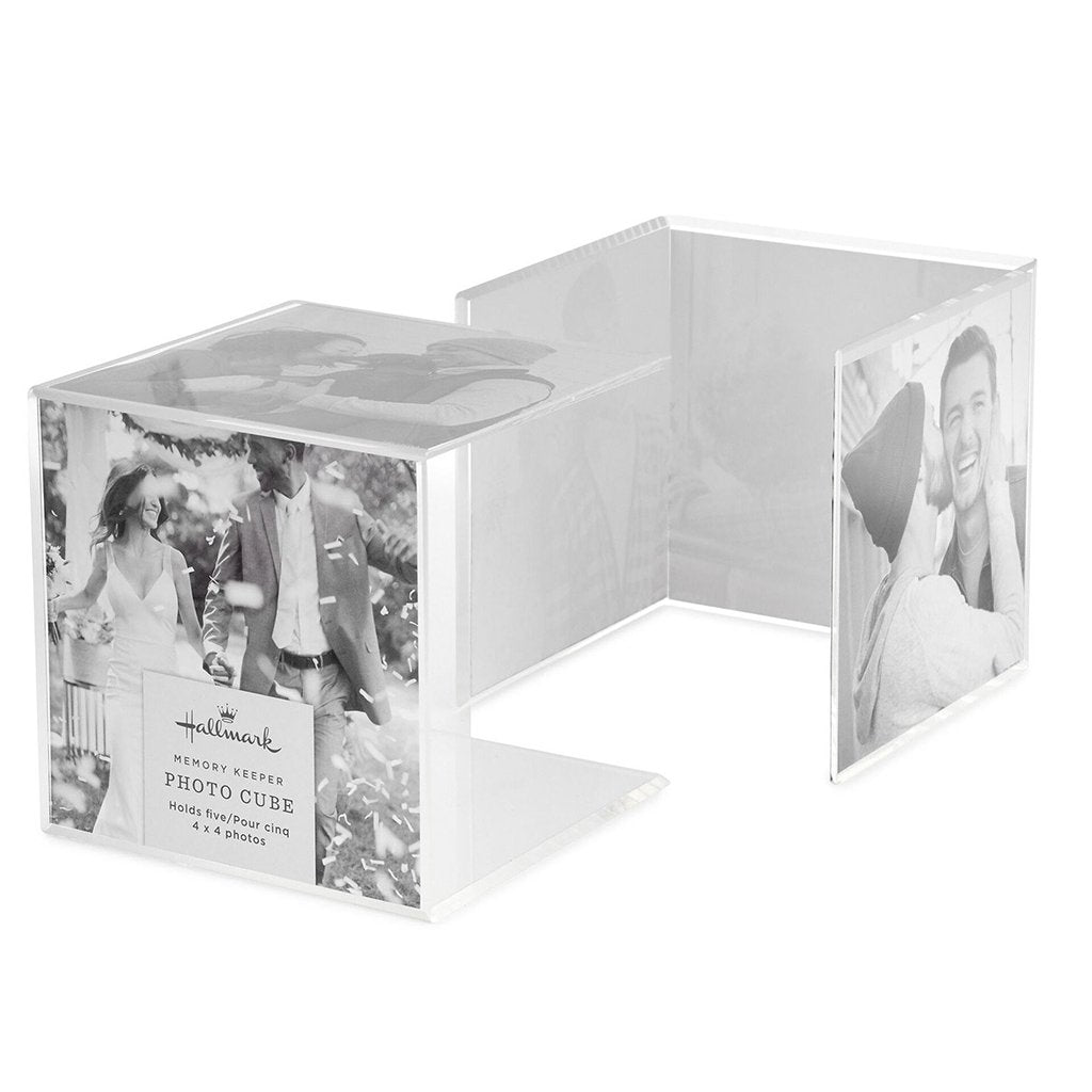 Hallmark  Photo Cube Acrylic Picture Frame, Holds 5 Photos