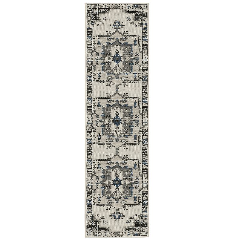 StyleHaven Trevor Center Medallion Indoor Outdoor Rug