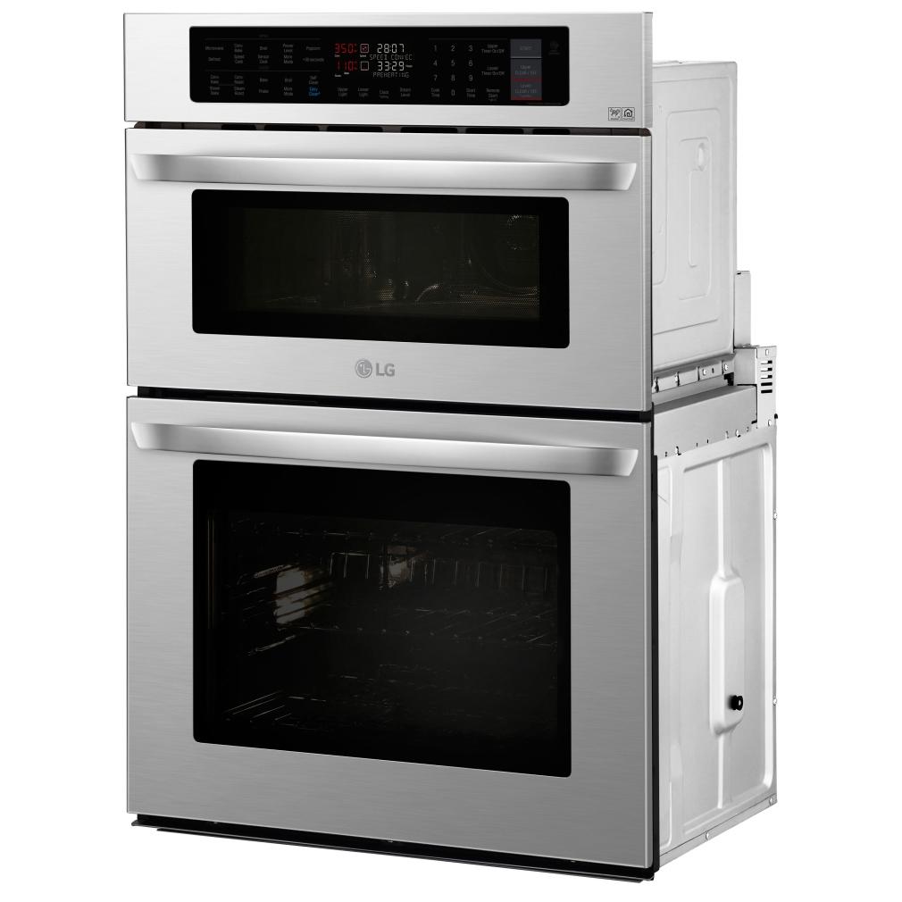 LG 30-inch, 6.4 cu.ft. Built-in Combination Wall Oven with Wi-Fi LWC3063ST