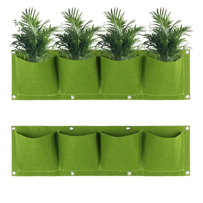 Nonwoven Fabric Wall Hanging Planter Bag Planting Bag Vertical Felt Garden Plant Grow Container Bags Felt Customized Fabric Pcs