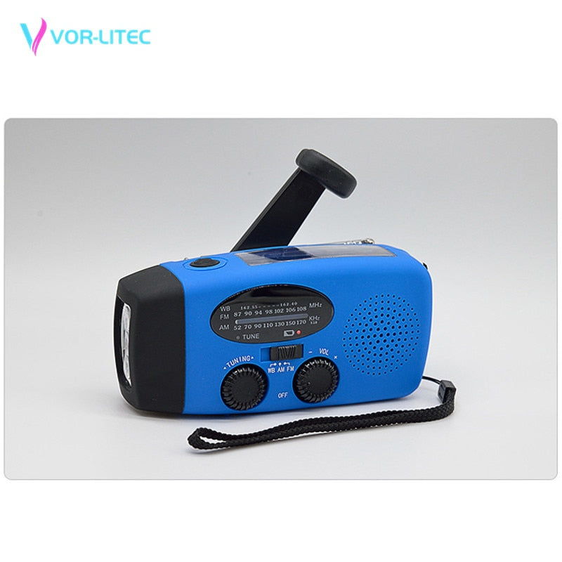 TrustyCharge Hand Crank Radio Flashlight