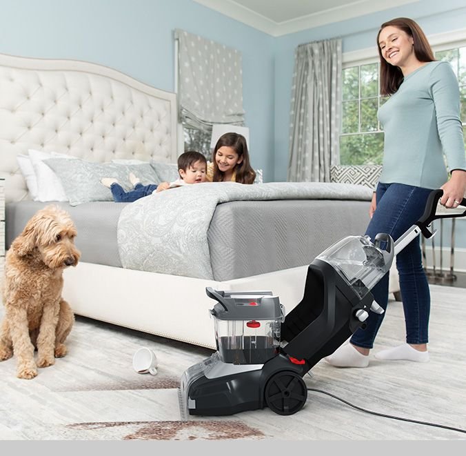 Hoover Powerscrub Xl Dog and Cat Carpet Cleaner， Black