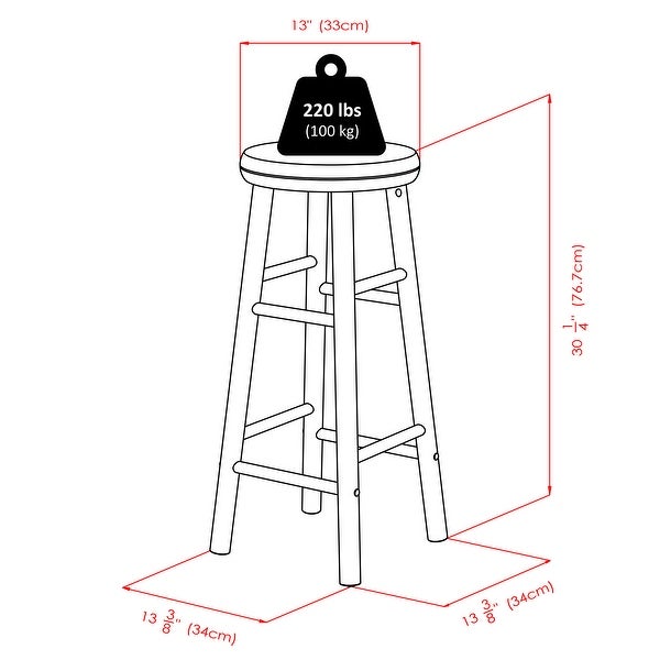 Selby 2-Pc Swivel Seat Bar Stool Set - 13.39 x 13.39 x 30.20 inches