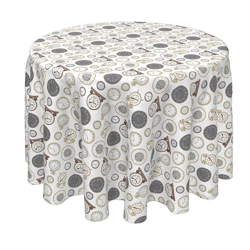 Round Tablecloth， 100% Polyester， 60 Round， Timeless