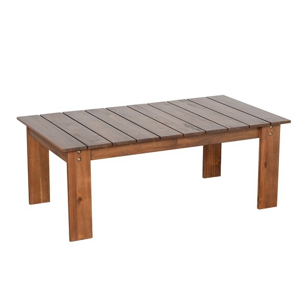 4Piece Wood Patio Conversation Set