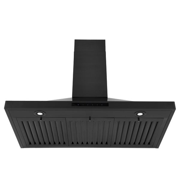 ZLINE Convertible Vent Wall Mount Range Hood in Black Stainless Steel