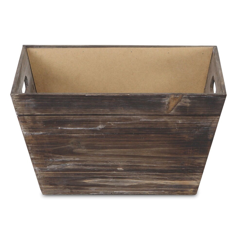 Cheungs Since Large Wooden Storage Bin with Chalkboard Front