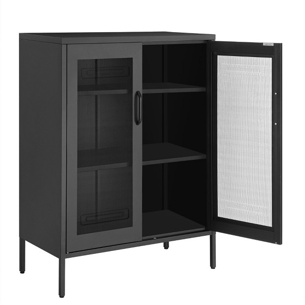 Songmics Metal Storage Cabinet Steel Display Cabinets Matte