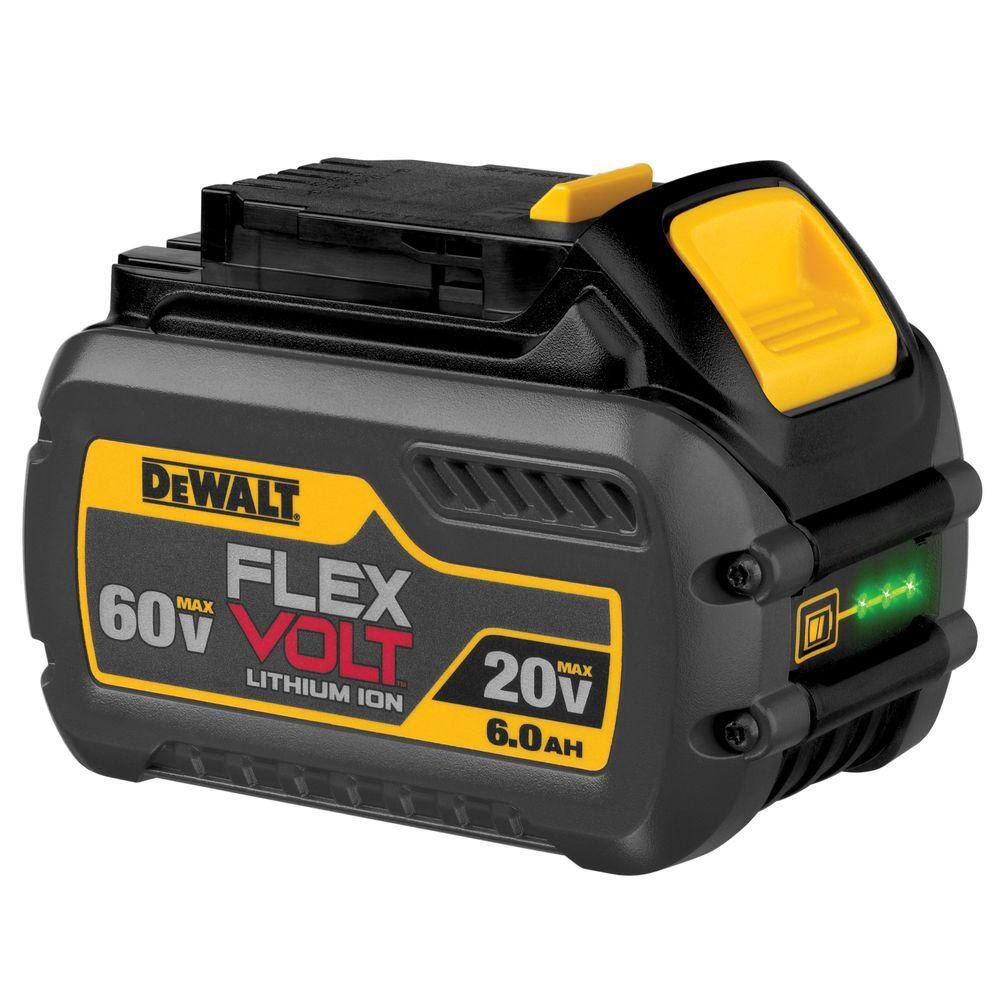 DW FLEXVOLT 60V MAX Cordless Brushless 8-14 in. Table Saw Kit and (2) FLEXVOLT 6.0Ah Batteries DCS7485W6062