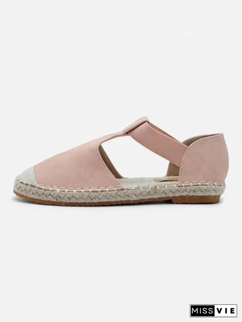 Linen Straw Fisherman's Roman Sandals