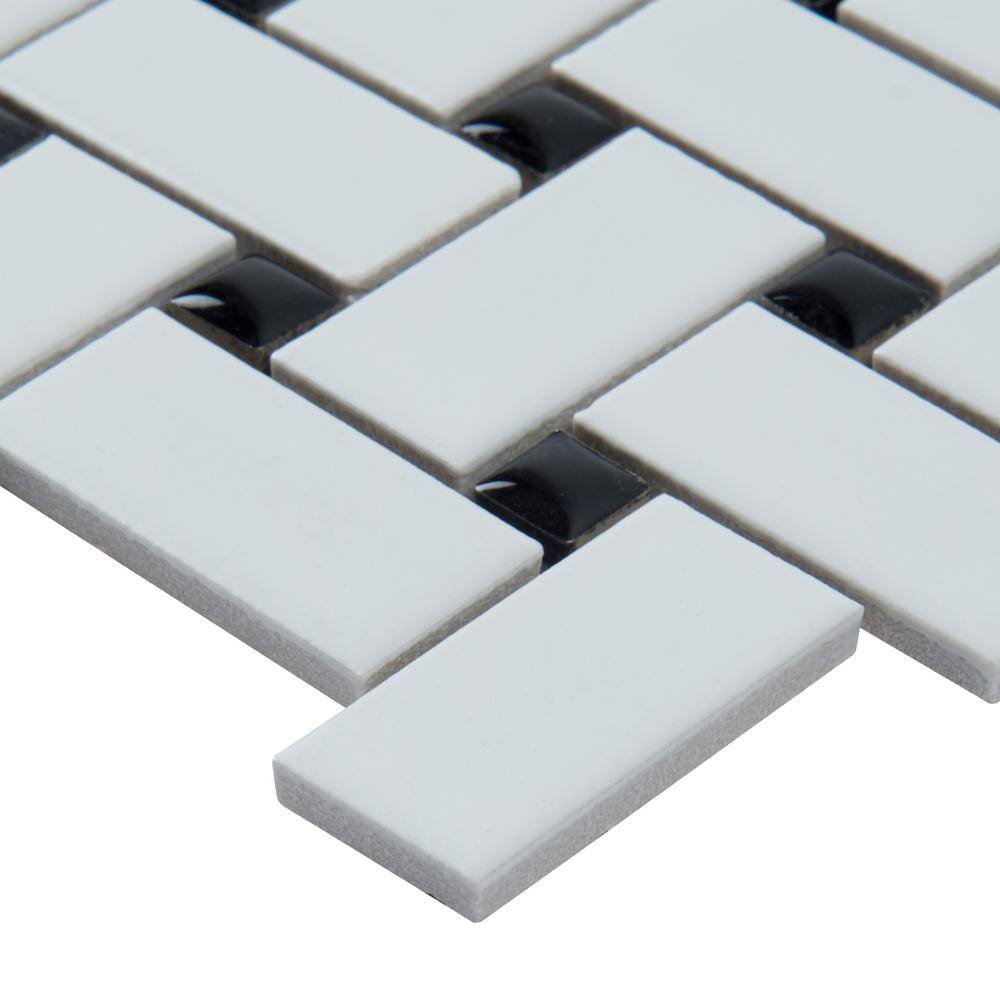 MSI Retro Bianco Weave 11.73 in. x 11.73 in. Matte Porcelain Patterned Look Floor and Wall Tile (14.4 sq. ft.Case) PT-RETBIA-BW