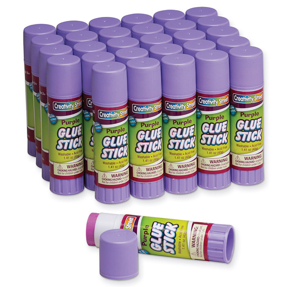 Chenille Kraft CK 338830 Glue Sticks 30 Purple 1.4...