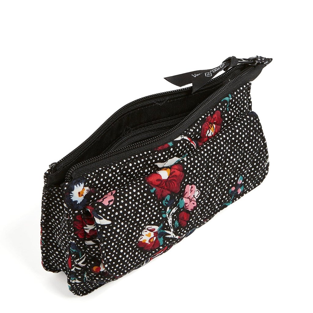 Vera Bradley  RFID Wallet Crossbody in Perennials Noir Dot