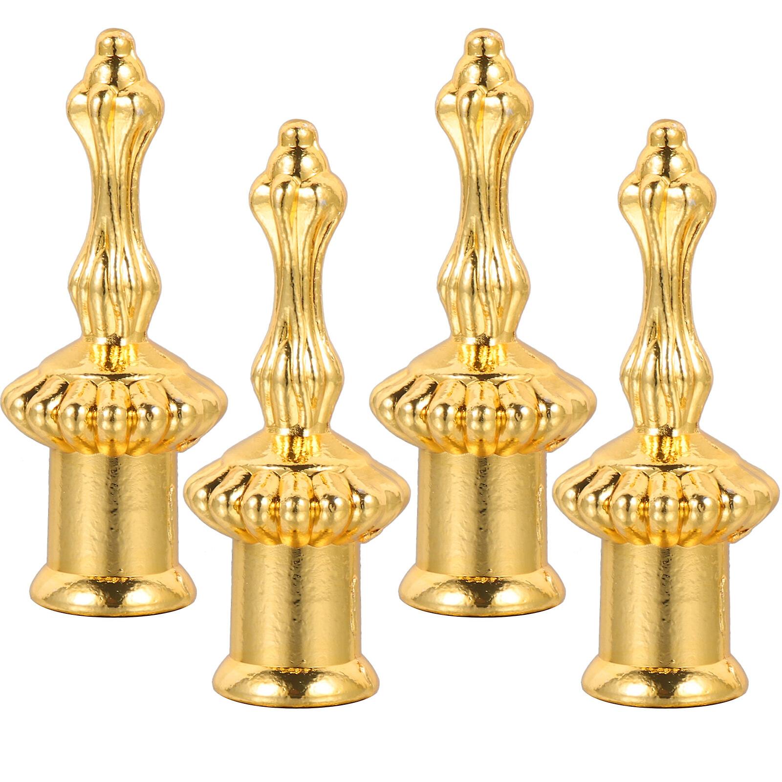 4pcs Lamp Finial Light Knob Decor Lampshade Holder Lamp Shade Holder Harp