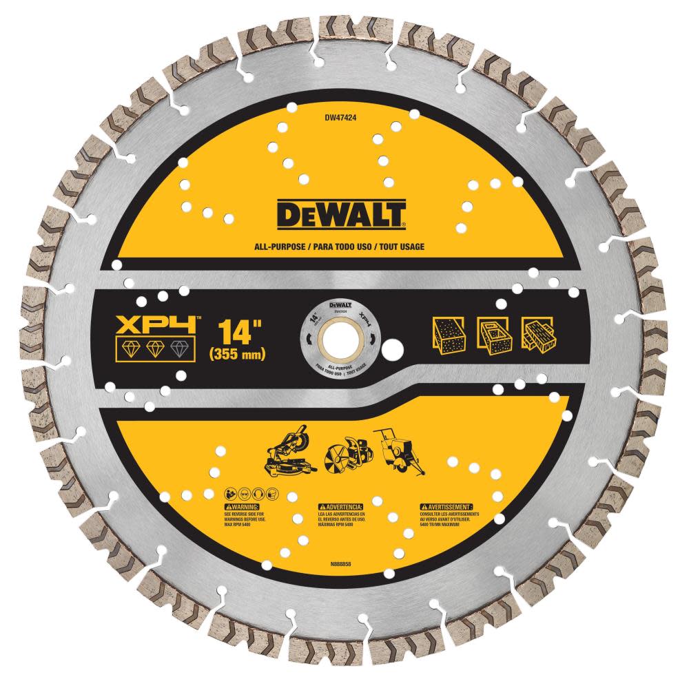 DEWALT Diamond Blade 14 SEGMENTED XP4 ALL PURPOSE