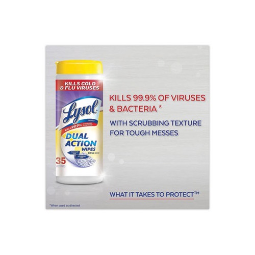 LYSOL Brand Dual Action Disinfecting Wipes  RAC81143CT