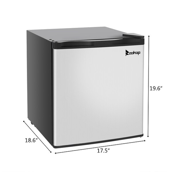 ZOKOP 60Hz 1.1CU.FT Stainless Steel Upright Freezer Single Door Black - - 32013950