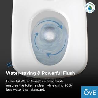 OVE Decors Fran Elongated Bidet Toilet in White Fran