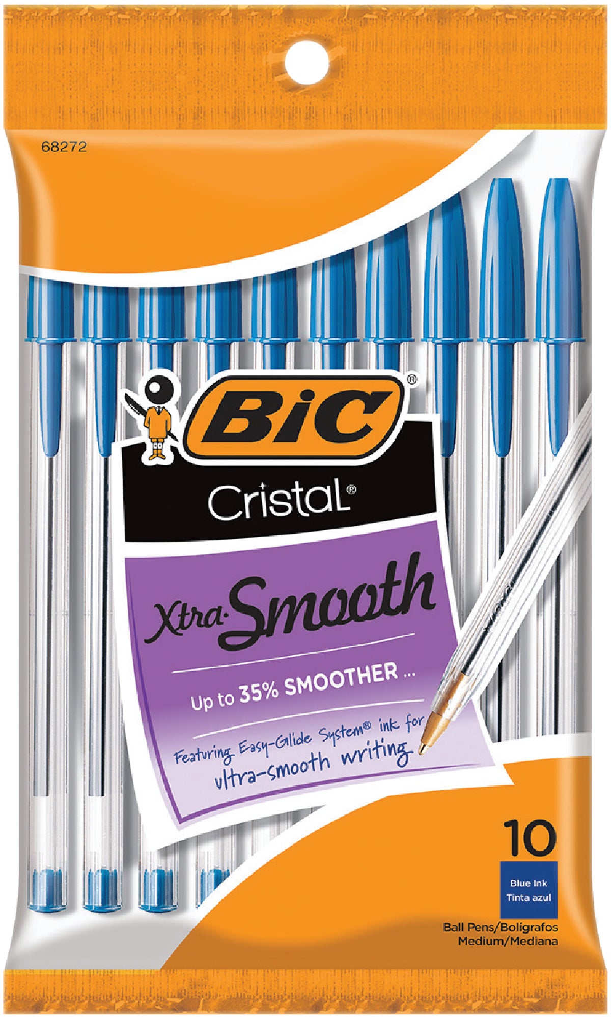 Bic Cristal Ball Pen Medium Point Blue