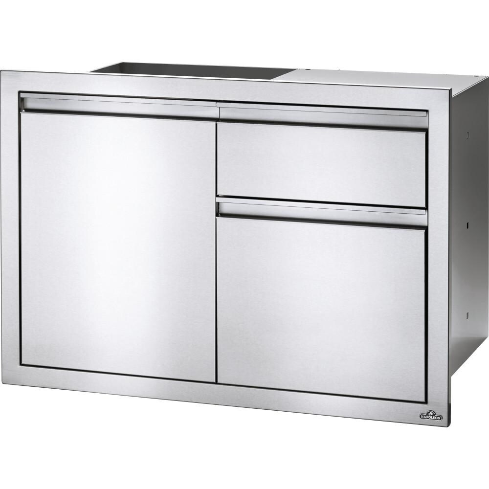 Napoleon 36-Inch Stainless Steel Single Door and Double Drawer