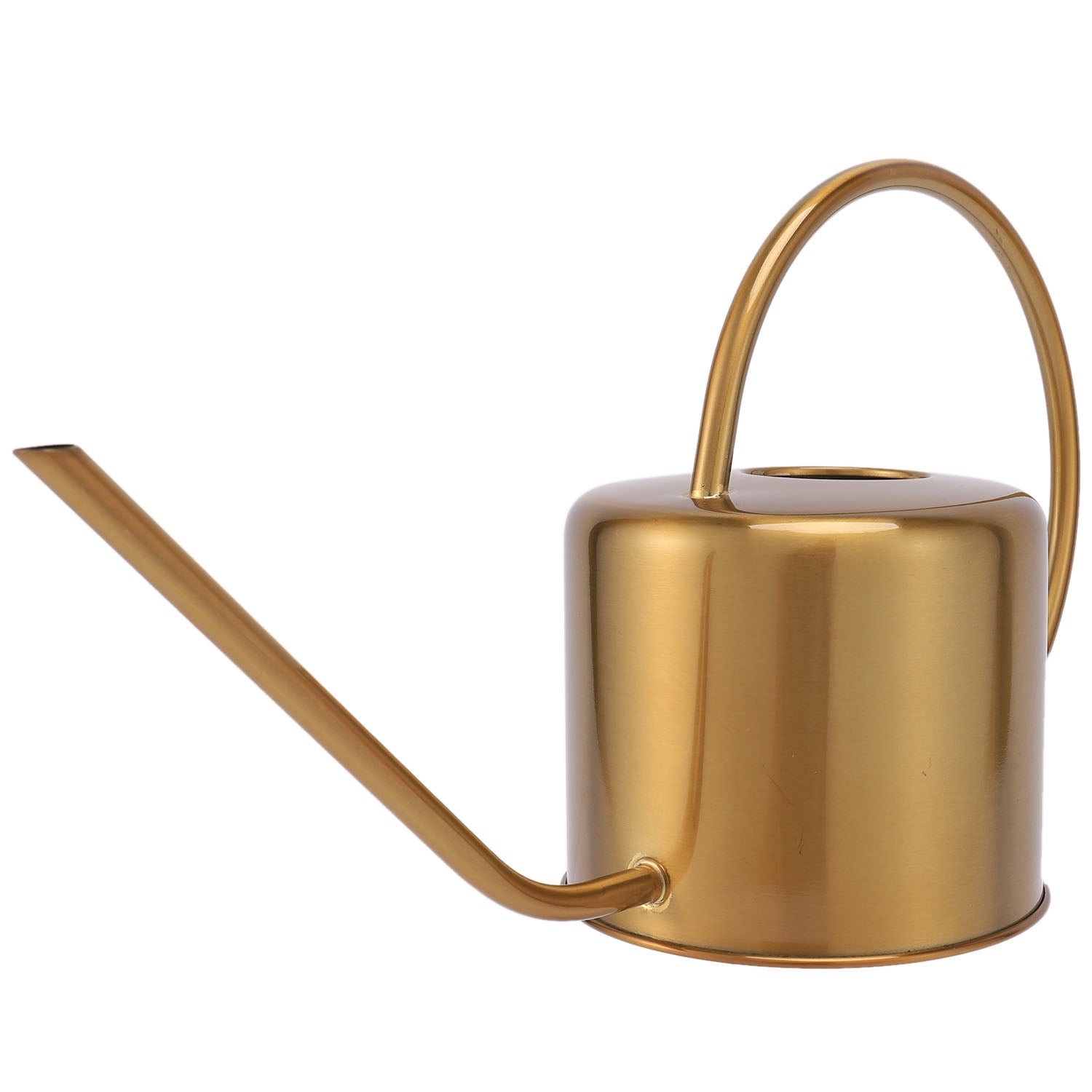 Watering Can Golden Garden Stainless Steel 1300Ml Small Water Bottle Easy To Use Handle Perfect For Watering Plants Flower